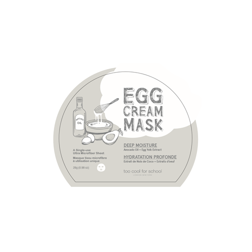 Too Cool For School Egg Cream Mask [Deep Moisture] 1ea