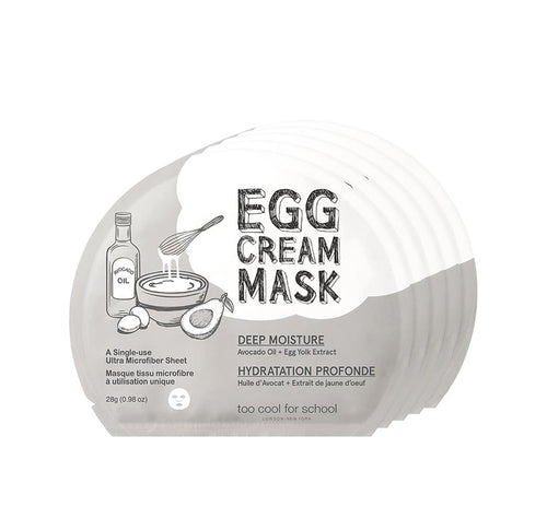 Egg Cream Mask [Deep Moisture] Box Set (5 sheets)