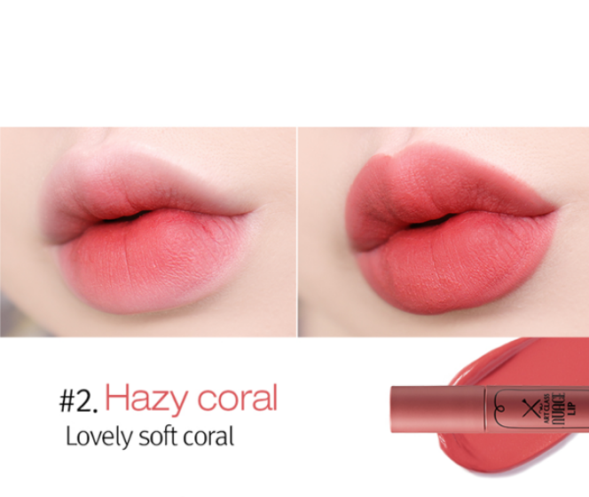 Artclass Nuage Lips #2 Hazy Coral on lips