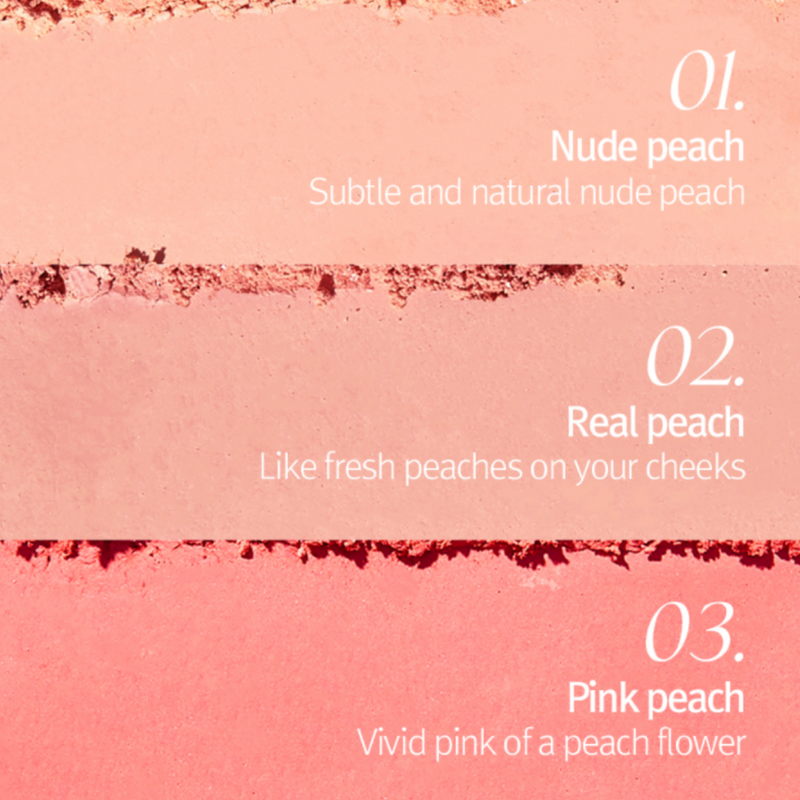 Artclass By Rodin Blusher De Peche 3 swatches 1. Nude Peach 2. Real Peach 3. Pink Peach