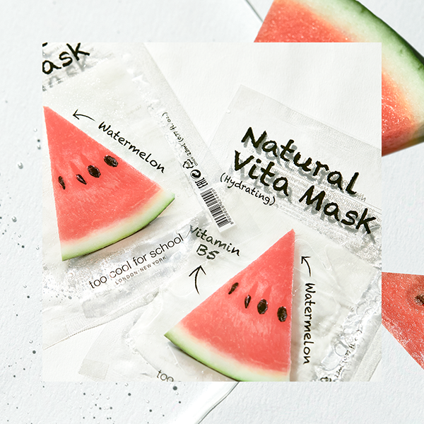Natural Vita Mask (3 Types) 1 Piece watermelon with border