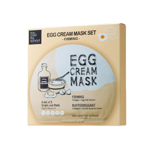 Too Cool For School Egg Cream Mask Firming Box Set (5ea)