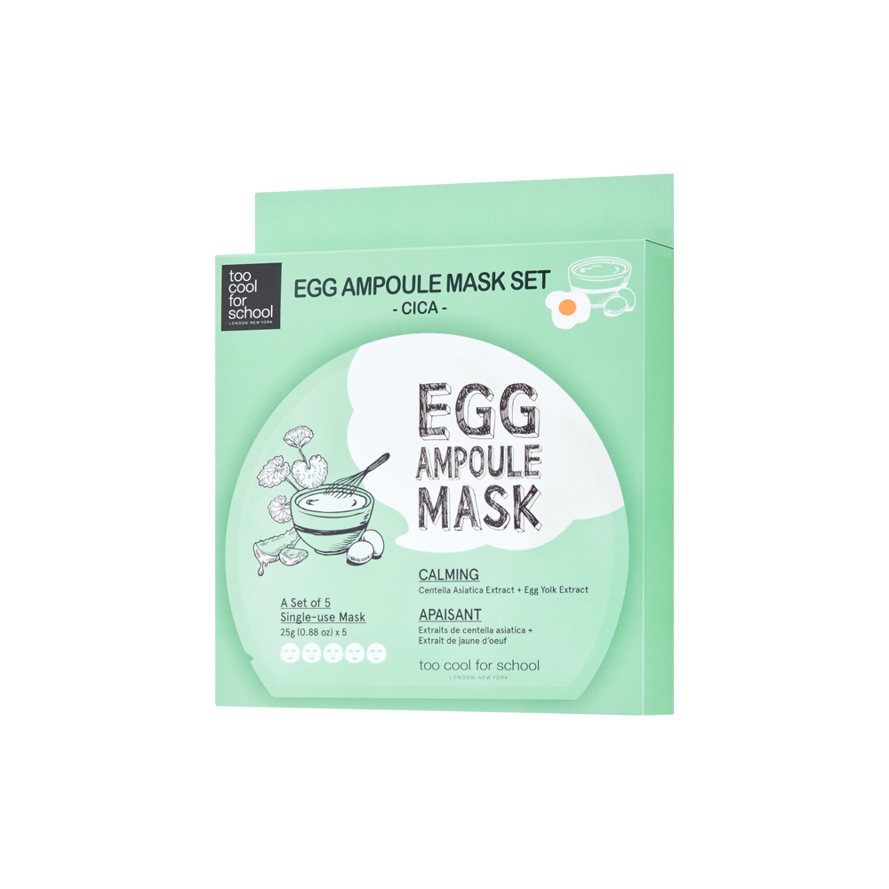 Too Cool For School Egg Ampoule Mask Cica Set (5pcs)